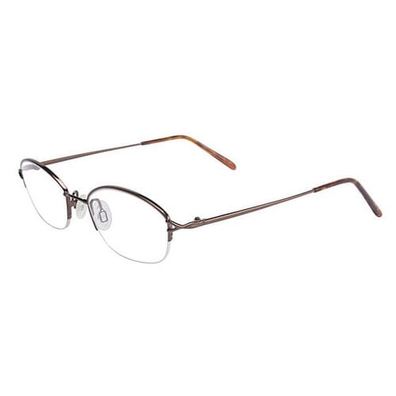 Flexon 651 Half Rim Oval Coffee Eyeglasses