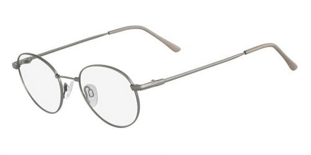 Flexon Autoflex 53 Full Rim Round Dark Silver Eyeglasses 5170