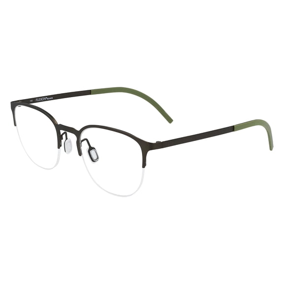 Flexon FLEXON B2035 070 Men's Matte Gunmetal Half Rim Eyeglasses