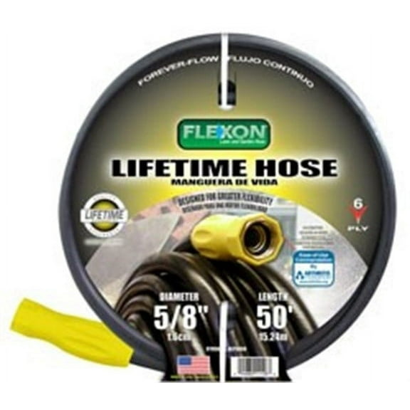 Flexon Lifetime Premium 5/8 x 100 Light Duty Kink Free Garden Hose