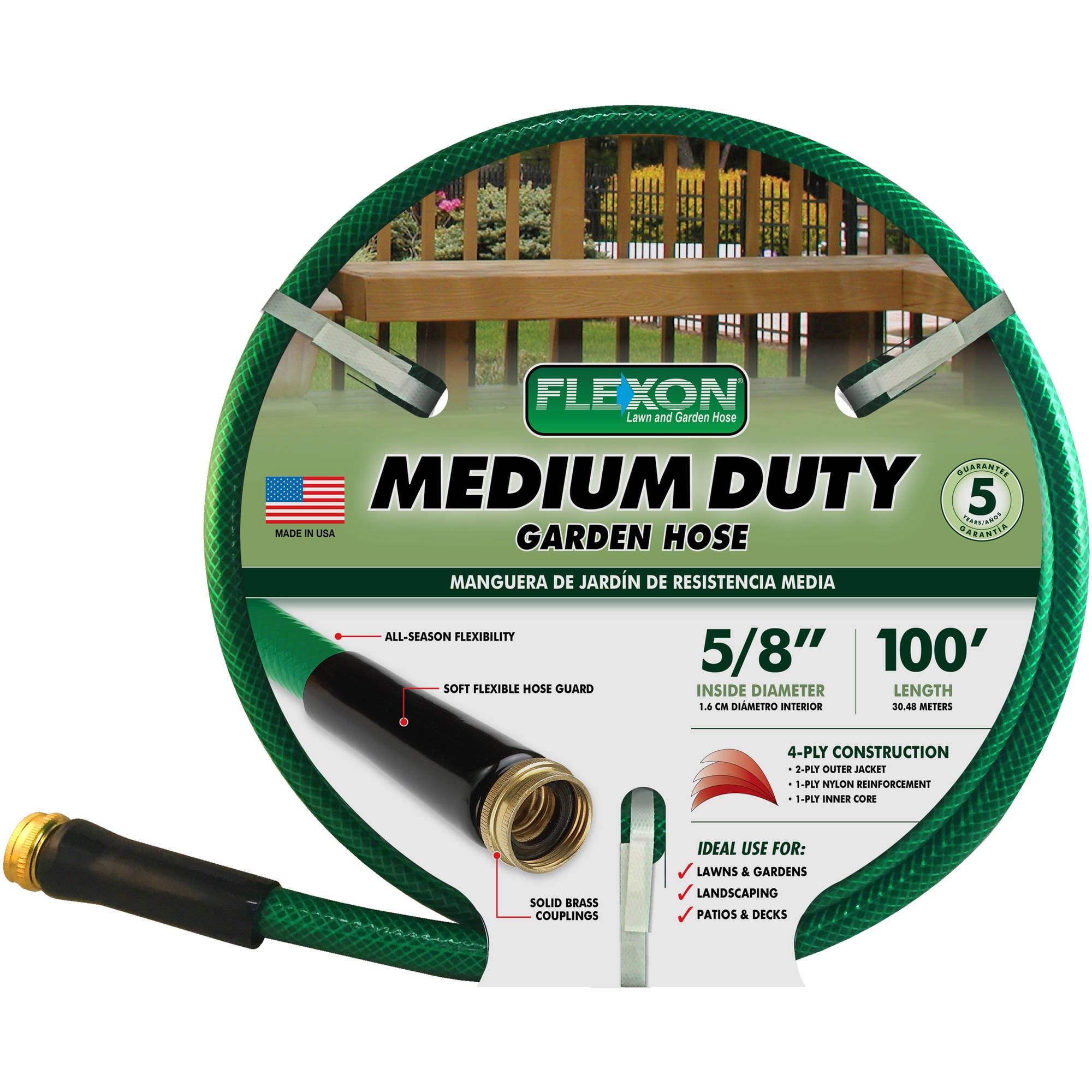 flexon-medium-duty-5-8-x-100-4-ply-construction-garden-hose-walmart