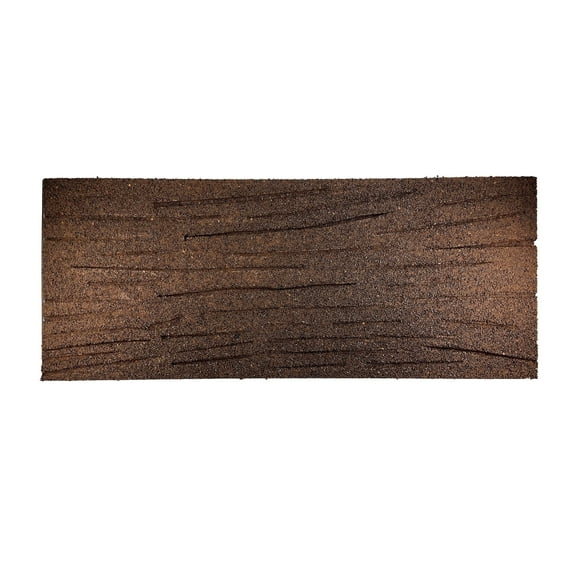 Flexon Railroad Tie Stepping Stones, Set of 3, Durable Recycled Rubber, Brown, Ideal for Patios, Walkways, and Garden Decoration