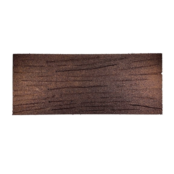 Railroad Tie Stepping Stones, Set of 3, Durable Recycled Rubber, Brown, Ideal for Patios, Walkways, and Garden Decoration