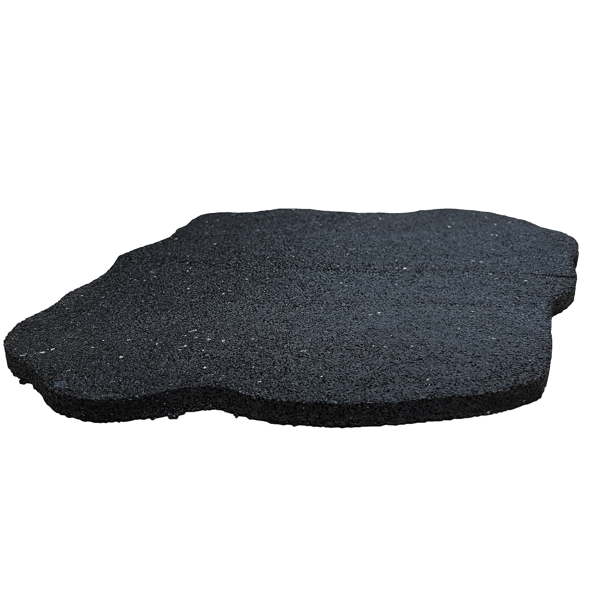 Black Rubber Slate Design Outdoor Stepping Stone Set