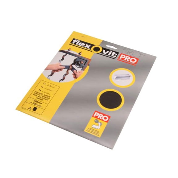 Flexovit - Emery Cloth Sanding Sheets 230 x 280mm Assorted (3)