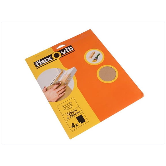 Flexovit - Glasspaper Sanding Sheets 230 x 280mm Assorted (25)