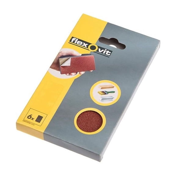 Flexovit Hook & Loop Sanding Block Refill Kit
