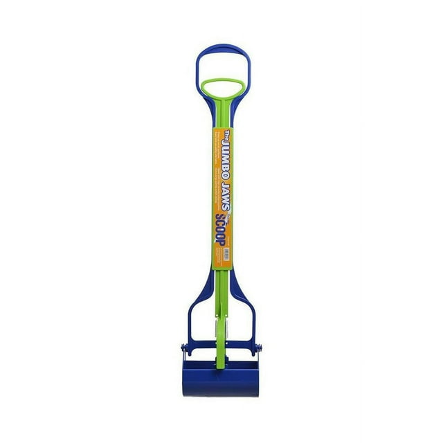 Flexrake, Jumbo Jaws Scoop, Green & Blue, 32 in.