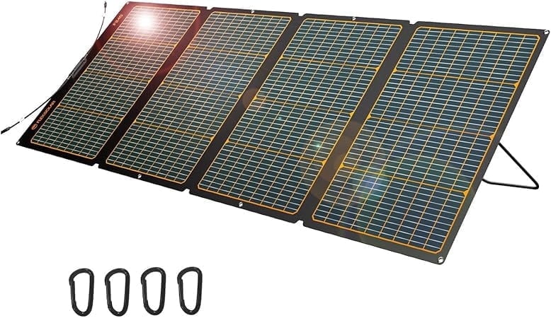 Flexsolar F240 240W Foldable Solar Panel, High Efficiency PV Module Power Charger with MC-4 Output, Adjustable Kickstands for RV Outdoor Camping