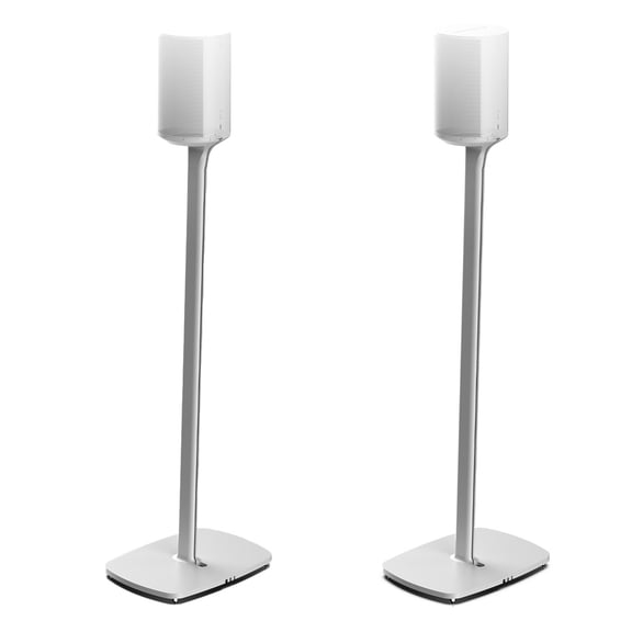 Flexson Floorstands for Sonos Era 100 with Power Extension Cable - Pair (White)