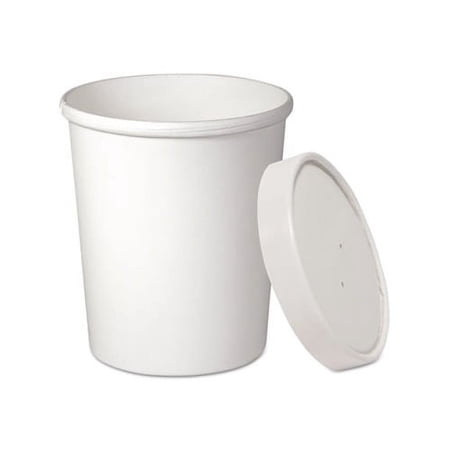 Flexstyle Double Poly Food Combo Pack 32 oz, White, 25/Pack, 10 Packs/Carton
