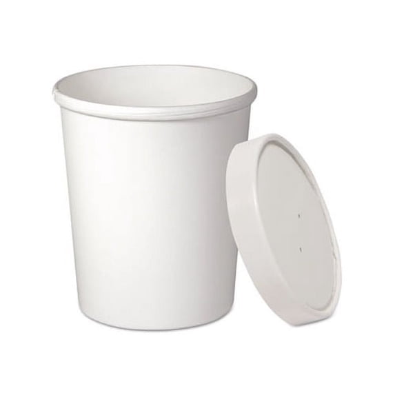 Flexstyle Double Poly Food Combo Pack 32 oz, White, 25/Pack, 10 Packs/Carton