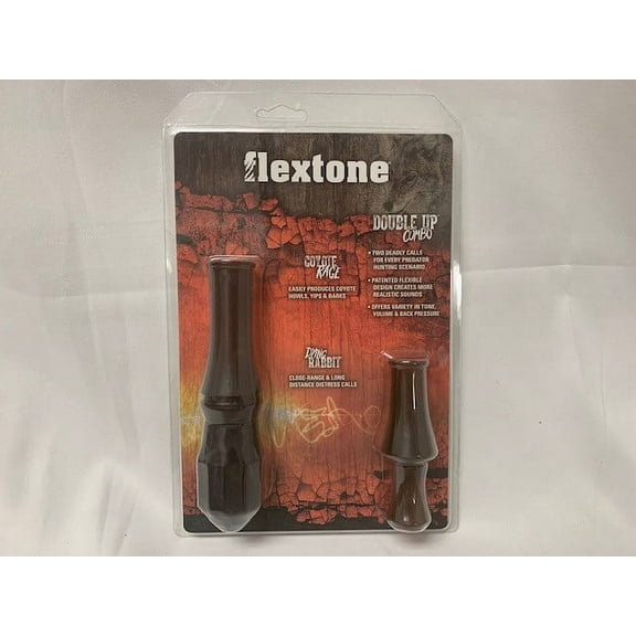 Flextone Hunting Realistic Predator Sounds Easy-to-Blow Flexible Design Double Up Predator Combo Game Calls
