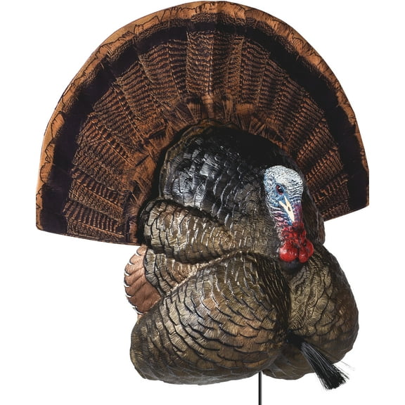 Flextone Hunting Lightweight Ultra Realistic Lifelike Plastic Outdoor Thunder Creeper Gobbler Turkey Decoy