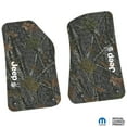 thumbnail image 1 of Flextread Floor Mats for 18-24 Jeep Wrangler JL, Gladiator & 4xe - Mopar Licensed Factory Fit - Rugged Woods Camouflage w/ White Jeep Peace Sign Insert - 100% Made in USA, 1 of 4