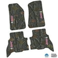thumbnail image 1 of Flextread Floor Mats for 21-24 Jeep Wrangler 4xe - Mopar Licensed Factory Fit - Rugged Woods Camouflage w/ Pink & White Jeep Peace Sign Insert - 100% Made in USA, 1 of 4