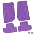 thumbnail image 1 of Flextread Floor Mats for 07-13 Jeep Wrangler JK 2-Door - Mopar Licensed Factory Fit - Purple w/ Sahara Insert - 100% Made in USA, 1 of 4