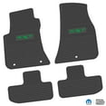 thumbnail image 1 of Flextread Floor Mats for 11-24 Dodge Challenger RWD - Mopar Licensed Factory Fit - Black w/ Green SXT Insert - Custom Vintage - 100% Made in USA, 1 of 6