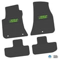 thumbnail image 1 of Flextread Floor Mats for 11-24 Dodge Challenger RWD - Mopar Licensed Factory Fit - Black w/ Lime 392 HEMI Insert - Custom Vintage - 100% Made in USA, 1 of 6