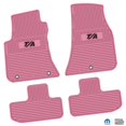 thumbnail image 1 of Flextread Floor Mats for 11-24 Dodge Challenger RWD - Mopar Licensed Factory Fit - Pink w/ Black T/A Insert - Custom Vintage - 100% Made in USA, 1 of 6