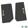 thumbnail image 1 of Flextread Floor Mats for 14-18 Jeep Wrangler JK 2-Door - Mopar Licensed Factory Fit - Black w/ Yellow & White Jeep Wave Insert - 100% Made in USA, 1 of 4