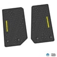 thumbnail image 1 of Flextread Floor Mats for 14-18 Jeep Wrangler JK 2-Door - Mopar Licensed Factory Fit - Black w/ Yellow Wrangler Insert - 100% Made in USA, 1 of 4