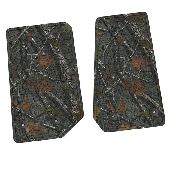Flextread Floor Mats for 14-18 Jeep Wrangler JK 2-Door - Mopar Licensed Factory Fit - Rugged Woods Camouflage w/ No Insert - 100% Made in USA
