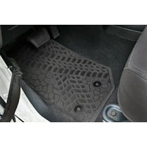 Flextread Floor Mats for 14-18 Jeep Wrangler JKU 4-Door - Mopar Licensed Factory Fit - Black w/ No Insert - 100% Made in USA