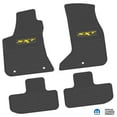 thumbnail image 1 of Flextread Floor Mats for 17-24 Dodge Challenger AWD - Mopar Licensed Factory Fit - Black w/ Yellow SXT Insert - Custom Vintage - 100% Made in USA, 1 of 6