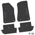 thumbnail image 1 of Flextread Floor Mats for 18-24 Jeep Wrangler JL 2-Door - Mopar Licensed Factory Fit - Black w/ Purple Wrangler Insert - 100% Made in USA, 1 of 5
