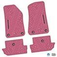 thumbnail image 1 of Flextread Floor Mats for 18-24 Jeep Wrangler JL 2-Door - Mopar Licensed Factory Fit - Pink w/ Black Sahara Insert - 100% Made in USA, 1 of 4