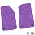 thumbnail image 1 of Flextread Floor Mats for 18-24 Jeep Wrangler JL, Gladiator & 4xe - Mopar Licensed Factory Fit - Purple w/ Jeep Wave Insert - 100% Made in USA, 1 of 4