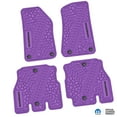 thumbnail image 1 of Flextread Floor Mats for 18-24 Jeep Wrangler JLU - Mopar Licensed Factory Fit - Purple w/ Black Mojave Insert - 100% Made in USA, 1 of 4