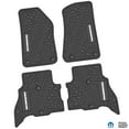 thumbnail image 1 of Flextread Floor Mats for 21-24 Jeep Wrangler 4xe - Mopar Licensed Factory Fit - Black w/ White Rubicon Insert - 100% Made in USA, 1 of 5