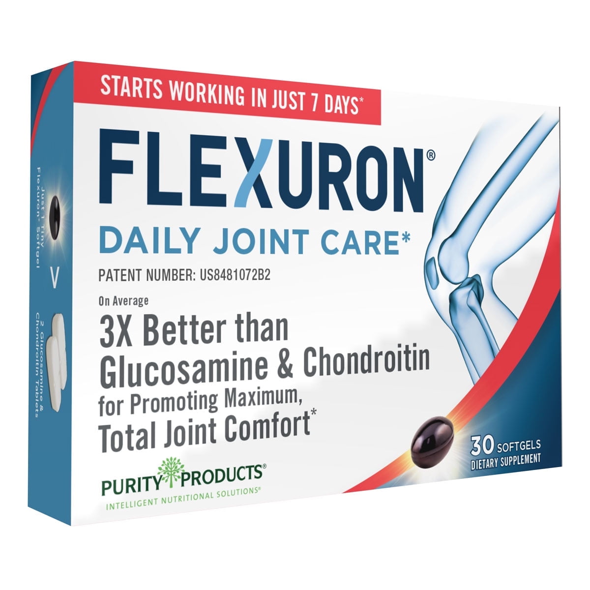 Flexuron Joint Formula by Purity Products 3X Better than Glucosamine