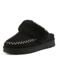 thumbnail image 1 of Flexus ALAVA Faux Suede Open Back Clog – Plush Faux Fur Lined Slip-On with Removable Insole – Indoor/Outdoor Comfort, 1 of 9