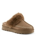 thumbnail image 1 of Flexus Alava Women’s Faux Suede Slip-On Clogs with Faux Fur Lining, 1 of 7