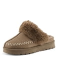 thumbnail image 1 of Flexus ALAVA Faux Suede Open Back Clog – Plush Faux Fur Lined Slip-On with Removable Insole – Indoor/Outdoor Comfort, 1 of 9