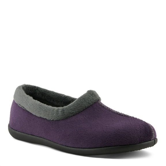 Flexus Amalie Women’s Microsuede Moccasin Slippers with Removable Insoles – Made in Spain