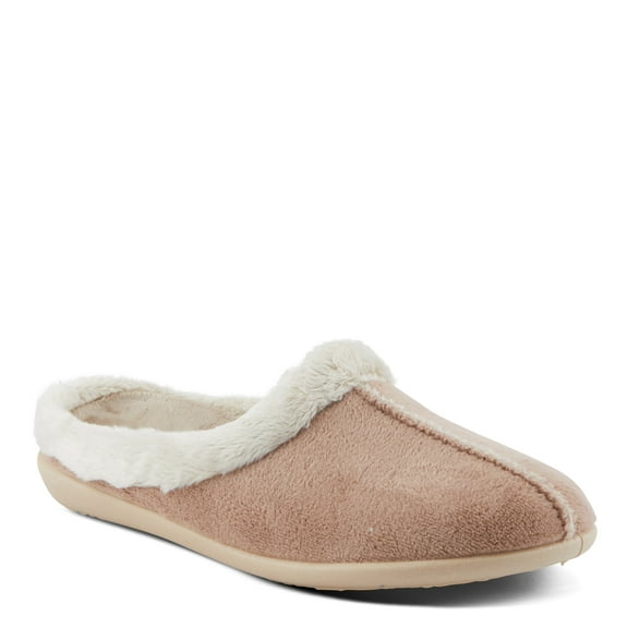 Flexus Aushana Women’s Microsuede Slide Slippers with Removable Insoles – Made in Spain