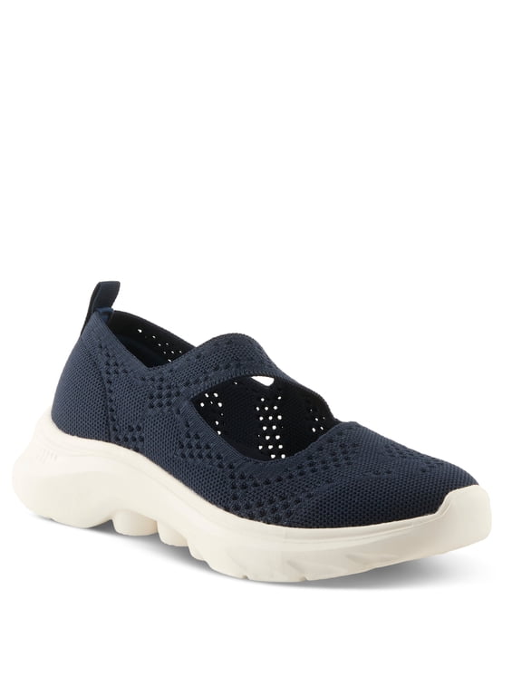 Fazano Women’s Knit Mary Jane Sneaker with Lightweight Comfort