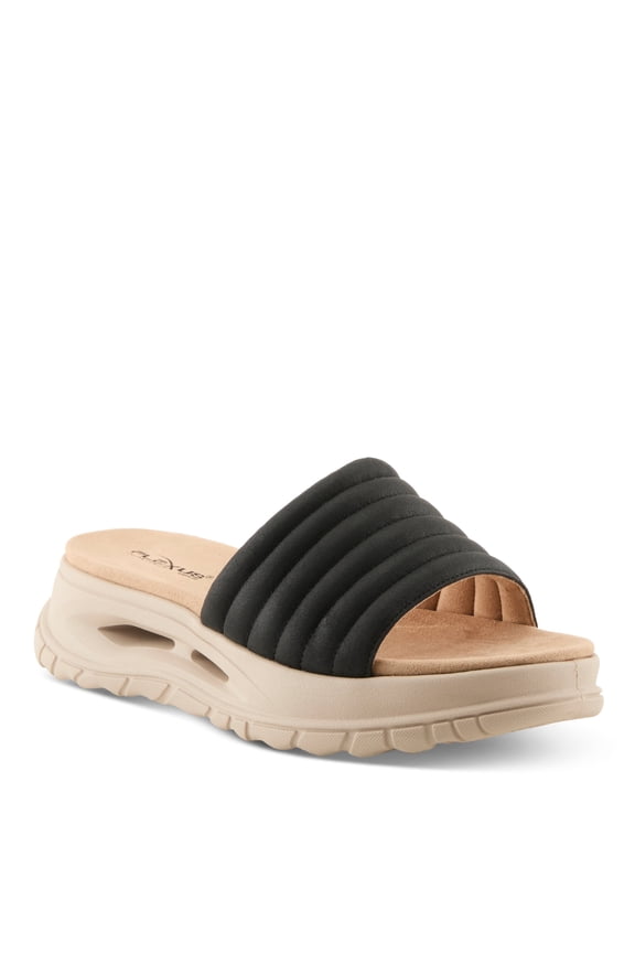 Filman Women’s Microsuede Slide with Cushioned Sole & Soft Comfort