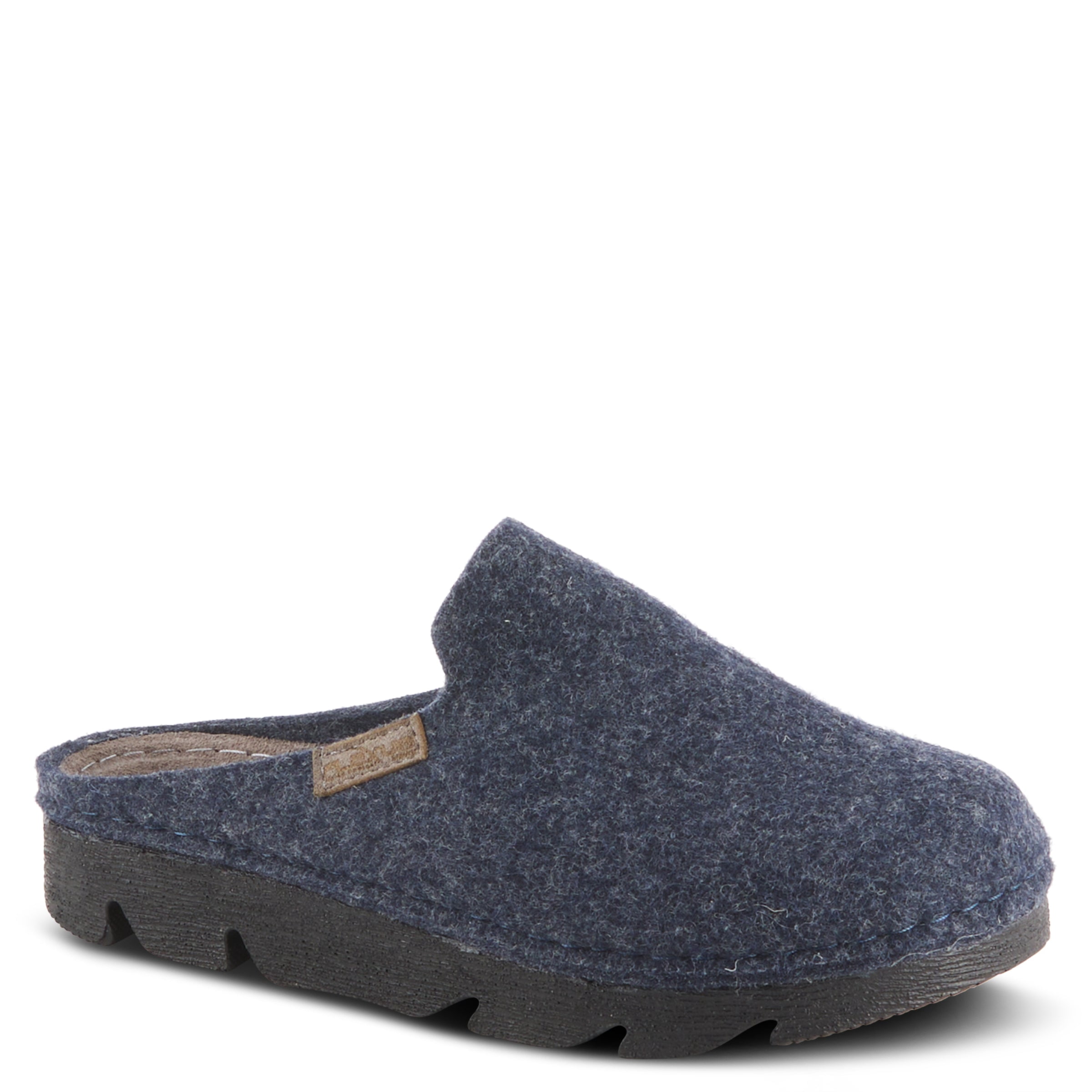 Flexus Spring Step Cloggish Platform Clogs for Women - Wool Felt Round ...