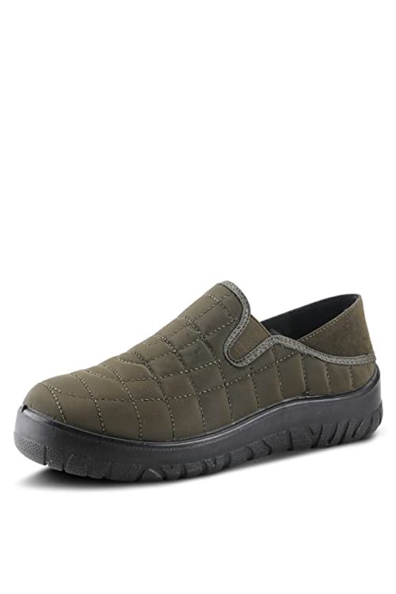 Spring Step Mella Slip on Shoes for Women - Waterproof Nylon Loafer with Snow Grip Clip - Comfortable Ladies Shoes for Outdoor