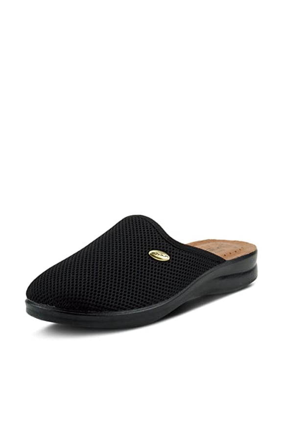 Spring Step Scuff Slippers for Women – Lightweight Indoor Footwear with Flexible Round Toe Design
