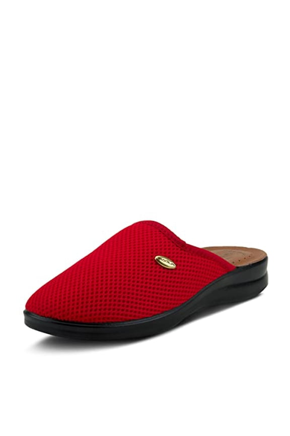 Spring Step Scuff Slippers for Women – Lightweight Indoor Footwear with Flexible Round Toe Design