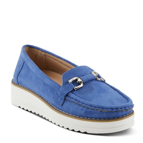 Flexus Women's CANTON Platform Loafer Blue EU 40 / US 9