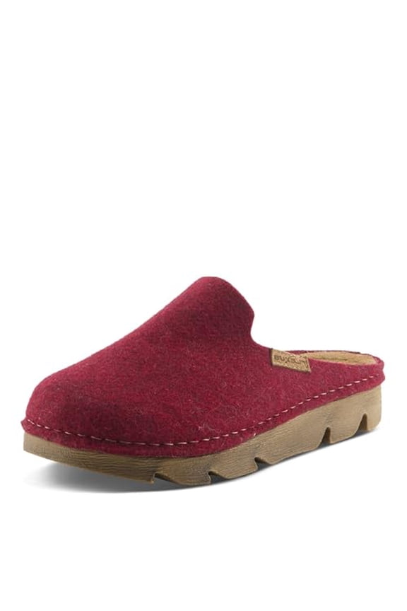 Spring Step Cloggish Platform Clogs for Women - Wool Felt Round Toe Slippers - Ladies Casual Shoes for Everyday Wear