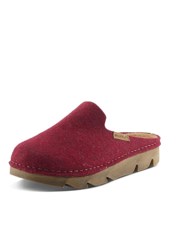 Spring Step Cloggish Platform Clogs for Women - Wool Felt Round Toe Slippers - Ladies Casual Shoes for Everyday Wear