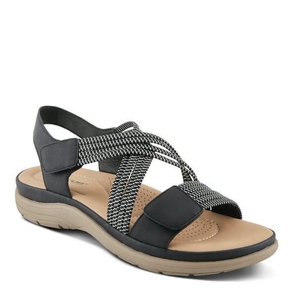 Flexus Women's CROSSBEAM Cross Over Sandals Black EU 36 / US 5.5 - 6